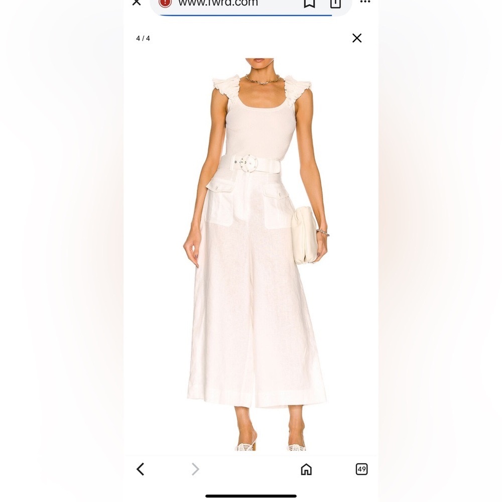 Zimmermann dancer belted pant. Size 2 Zimmerman’s sizing which is like a 4-8